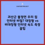 속고있었던 우리집 인터넷 비밀? 대칭형 vs 비대칭형 인터넷 속도 측정 꿀팁