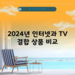 2024년 인터넷과 TV 결합 상품 비교