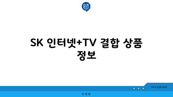 SK 인터넷+TV 결합 상품 정보