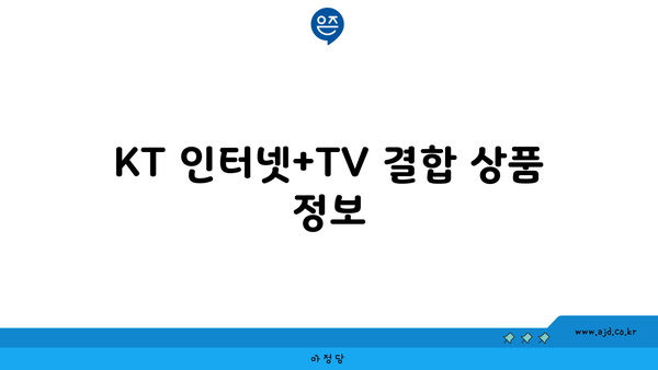 KT 인터넷+TV 결합 상품 정보