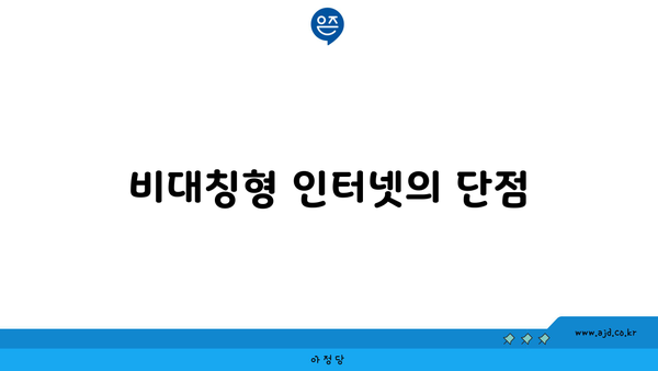 비대칭형 인터넷의 단점