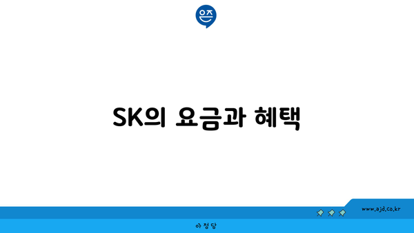 SK의 요금과 혜택