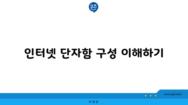 인터넷 단자함 구성 이해하기