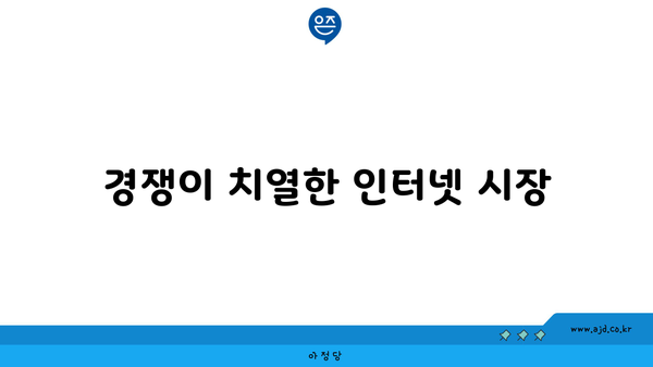 경쟁이 치열한 인터넷 시장