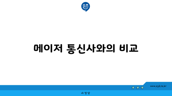 메이저 통신사와의 비교