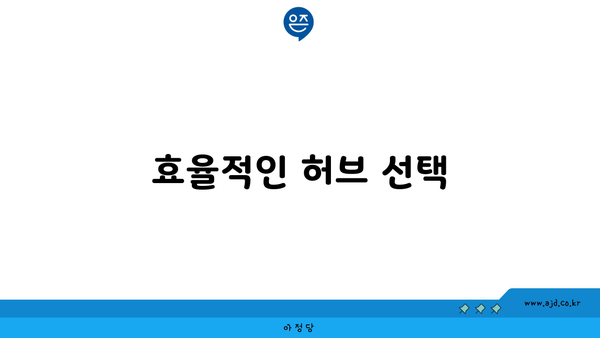 효율적인 허브 선택