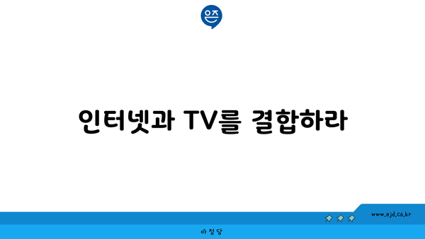 인터넷과 TV를 결합하라