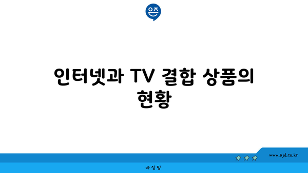 인터넷과 TV 결합 상품의 현황