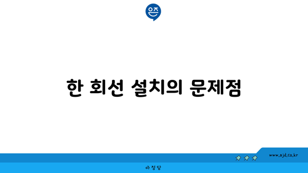 한 회선 설치의 문제점