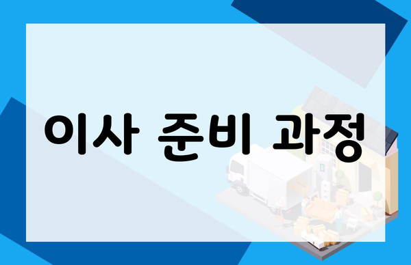 이사 준비 과정